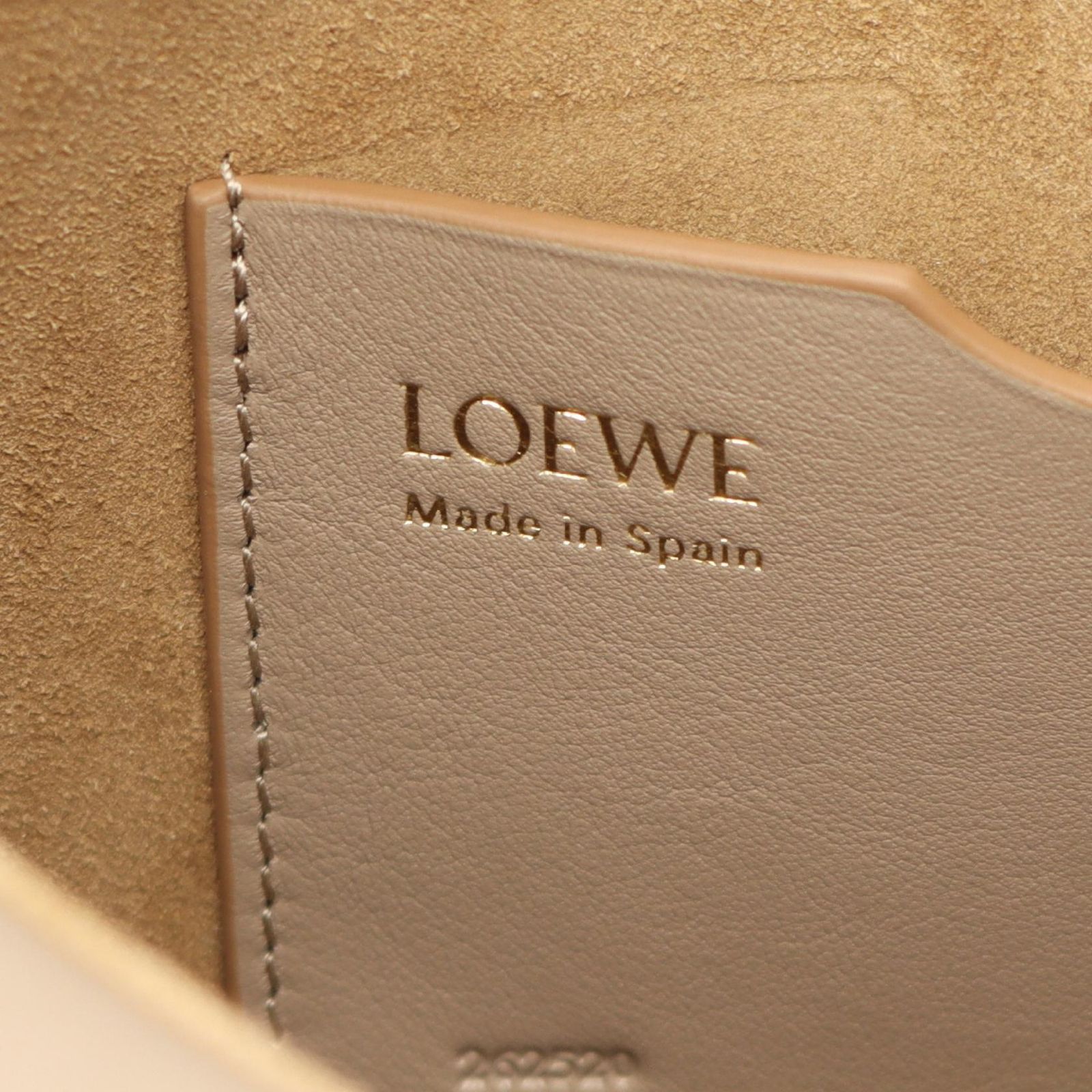 ロエベ LOEWE ハンドバッグ OLA オラ ミディアム グレージュ レザー