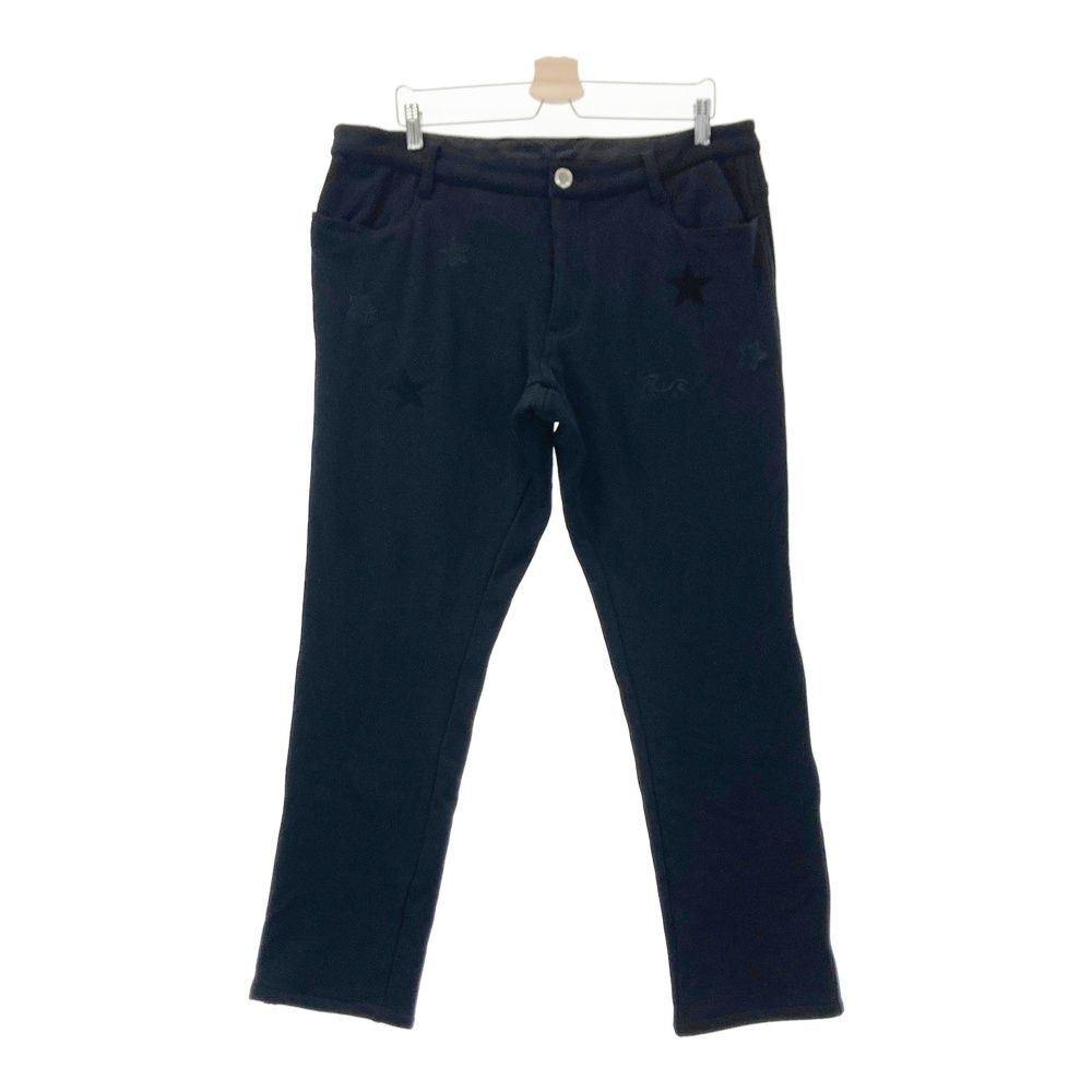 サイズ 5 DANCE WITH DRAGON ダンスウィズドラゴン 裏ボア スウェットパンツ 星ワッペン ブラック系 240101547752 ゴルフウェア メンズ ストスト