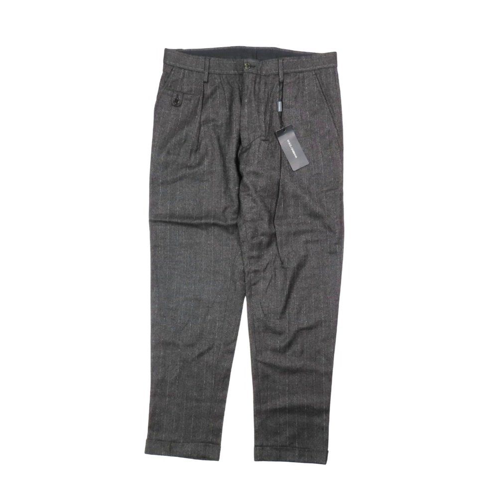 DOLCE&GABBANA ウールストライプスラックス 48サイズ DOLCE&GABBANA ウールストライプスラックス 48サイズ イタリア製