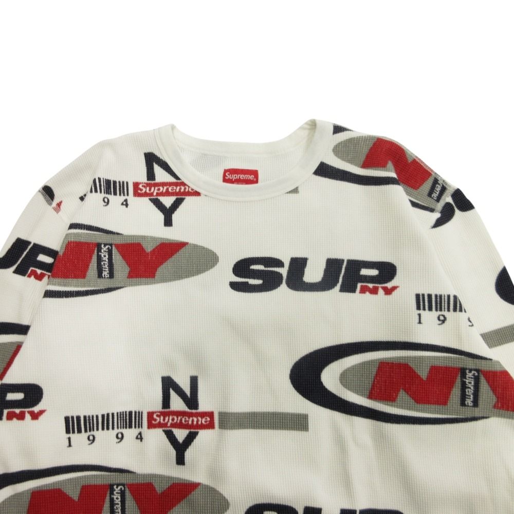 美品 18aw Supreme シュプリーム NY Waffle Thermal ワッフル サーマル