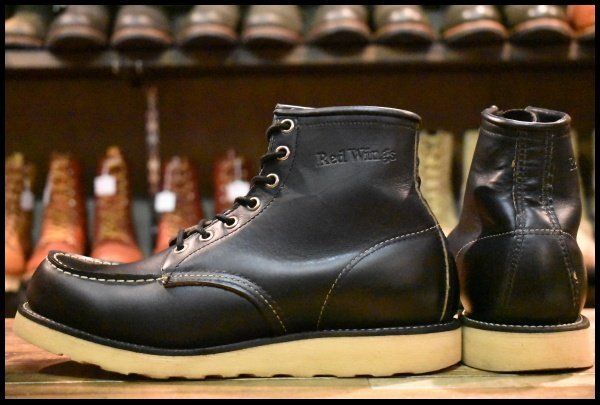 ナ*パ様 RED WING 羽タグ 8130アイリッシュセッター黒メンズ8 1/ 8.5D 良品 羽タグ 00年】レッドウィング 8130 アイリッシュセッター 黒