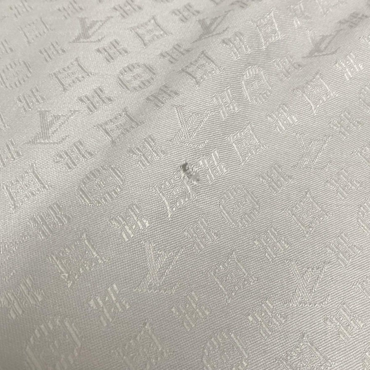  LOUIS VUITTON ルイヴィトン ストール ショール エバーモア M 77647 シルバー ウール シルク ストール ショール 小物