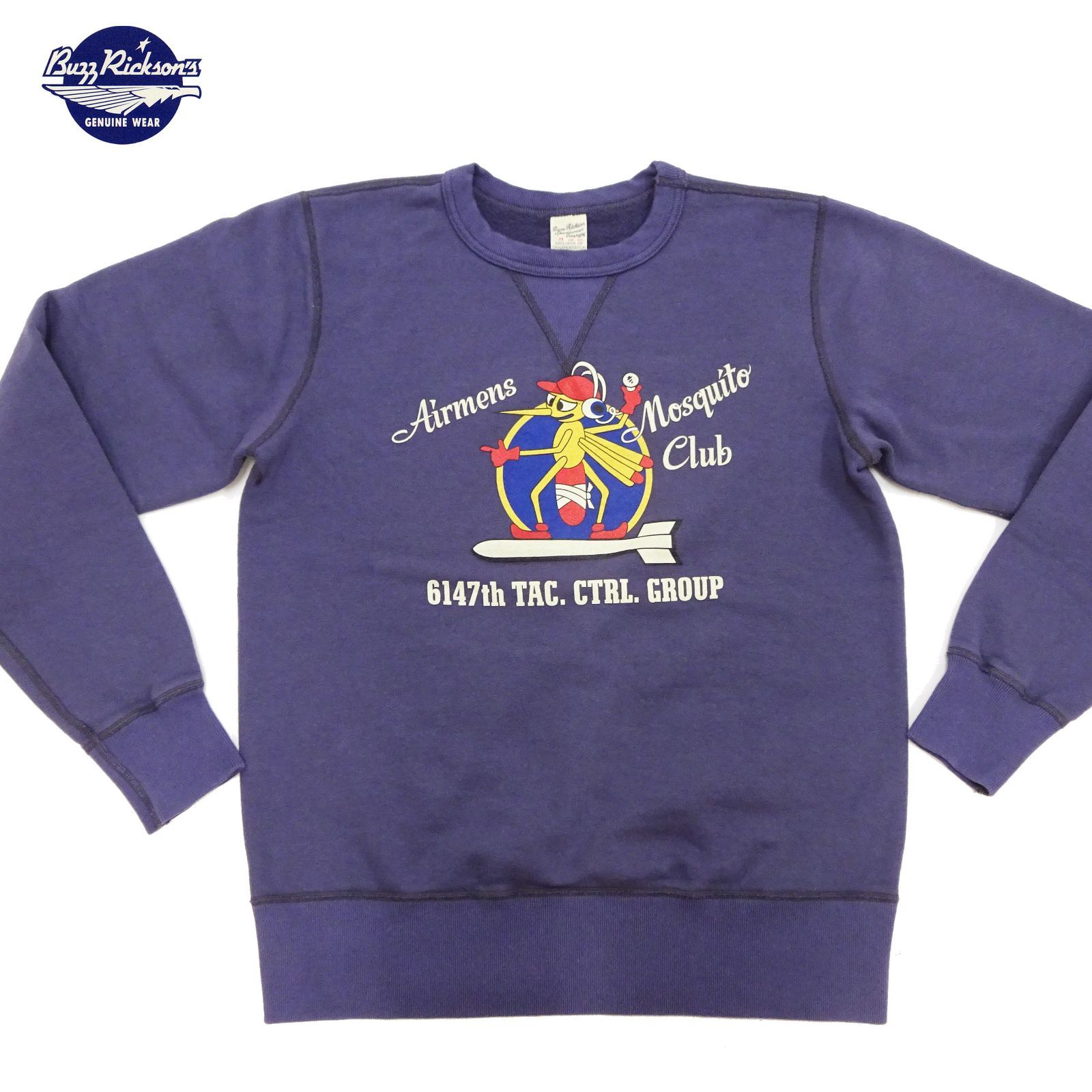 バズリクソンズ ミリタリー 2024 スウェットシャツ AIRMENS MOSQUITO