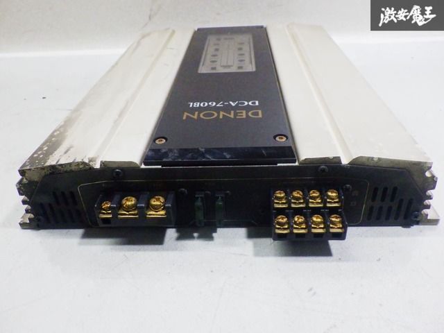 DENON DCA-760BL 12V DC パワーアンプ 車載用パワーアンプ■（A7492) 当時物美品DENONバランス伝送4&frasl;3&frasl;2cnパワーアンプDCA-760BL オークション