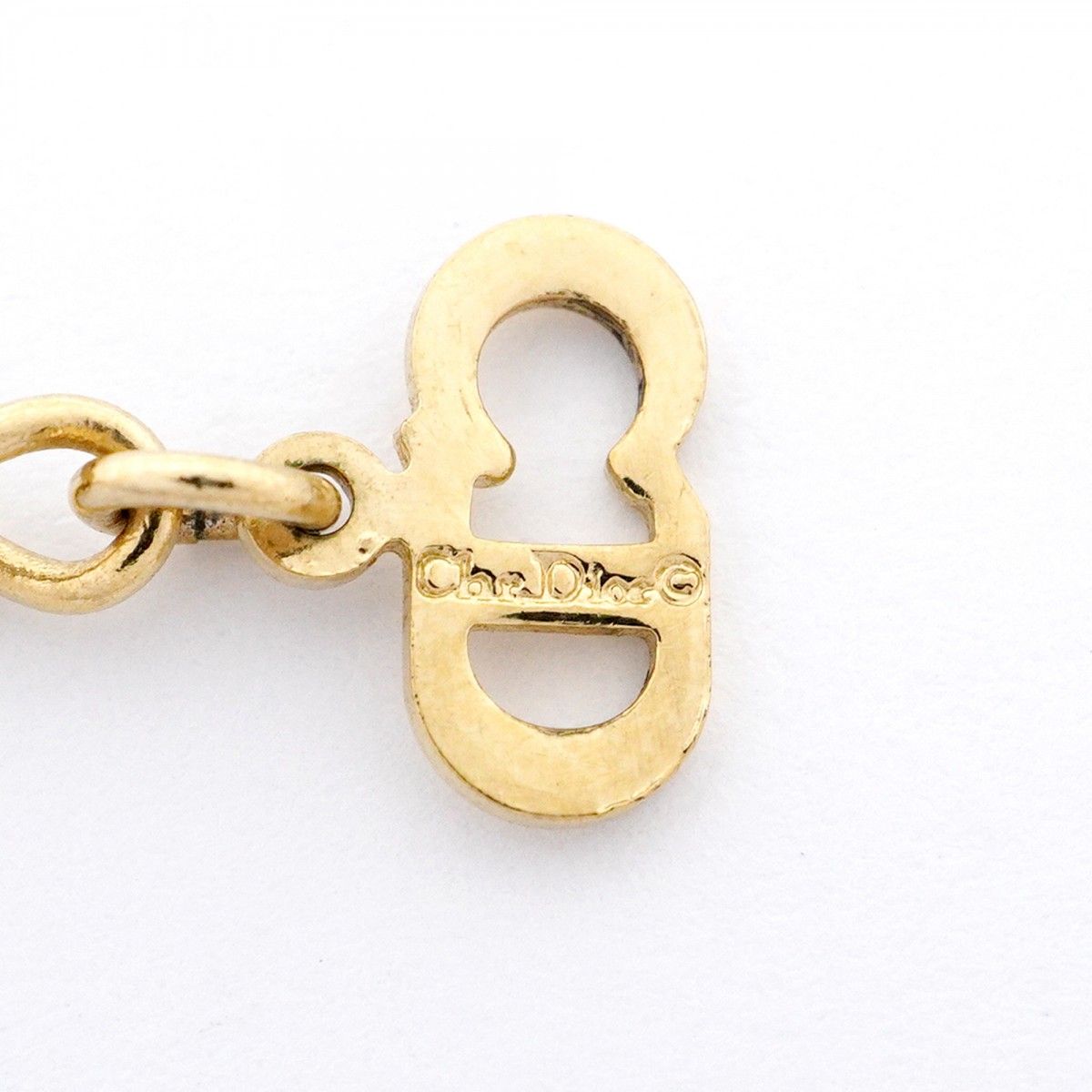 ☆SALE【5jmb0377】クリスチャンディオール ネックレス CDロゴ GP  