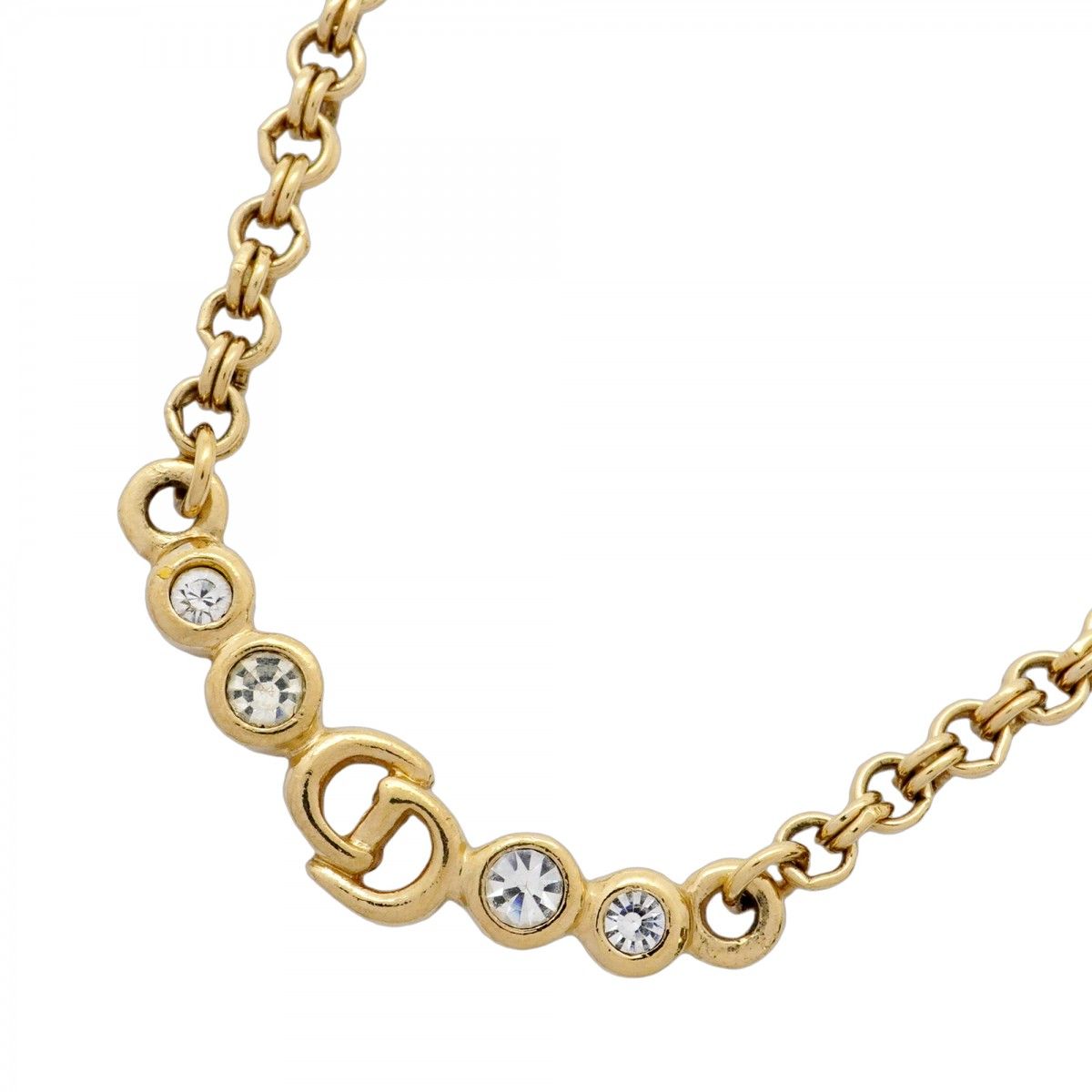 ☆SALE【5jmb0377】クリスチャンディオール ネックレス CDロゴ GP  