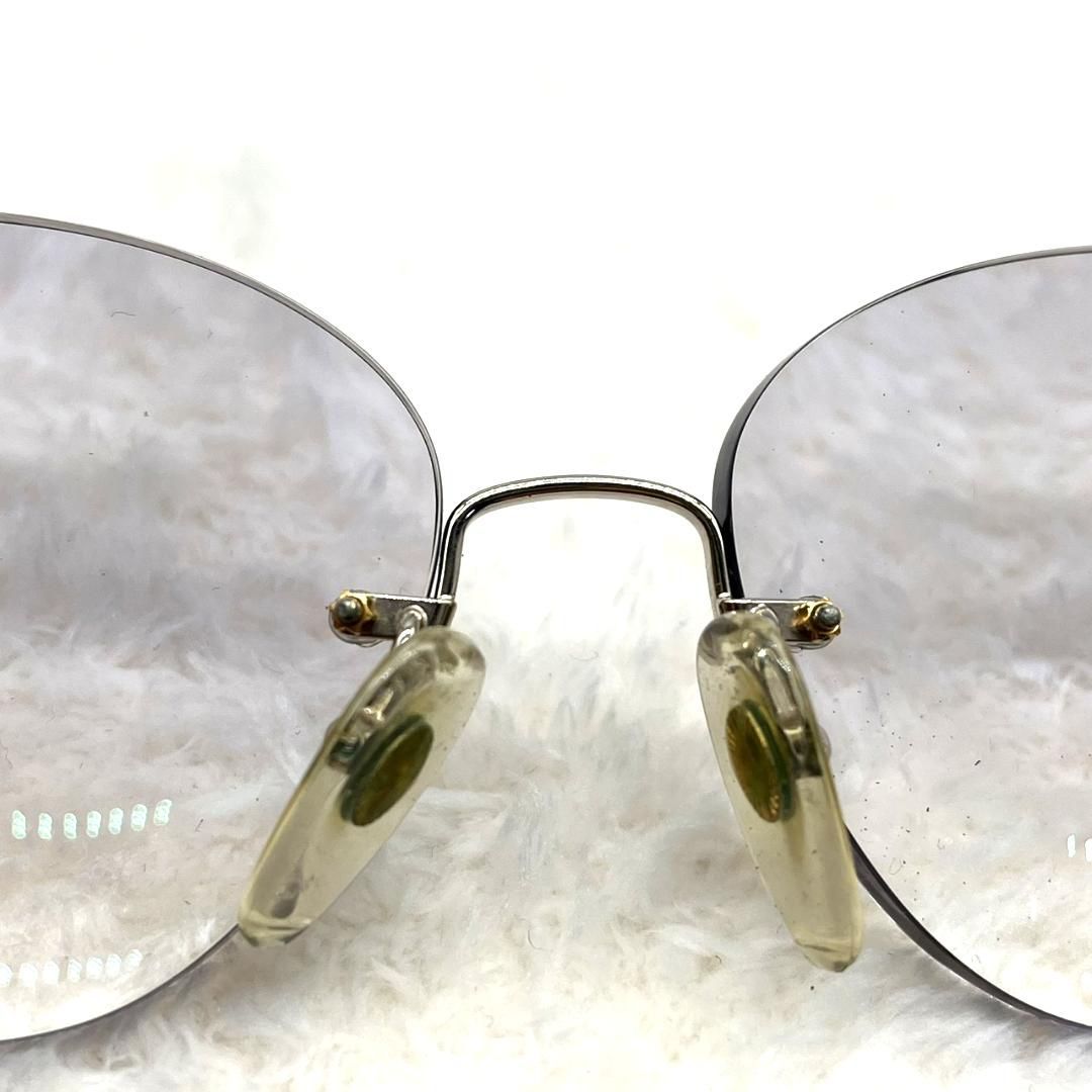 クリスチャンディオール Dior メガネ 度入り ラインストーン メタル