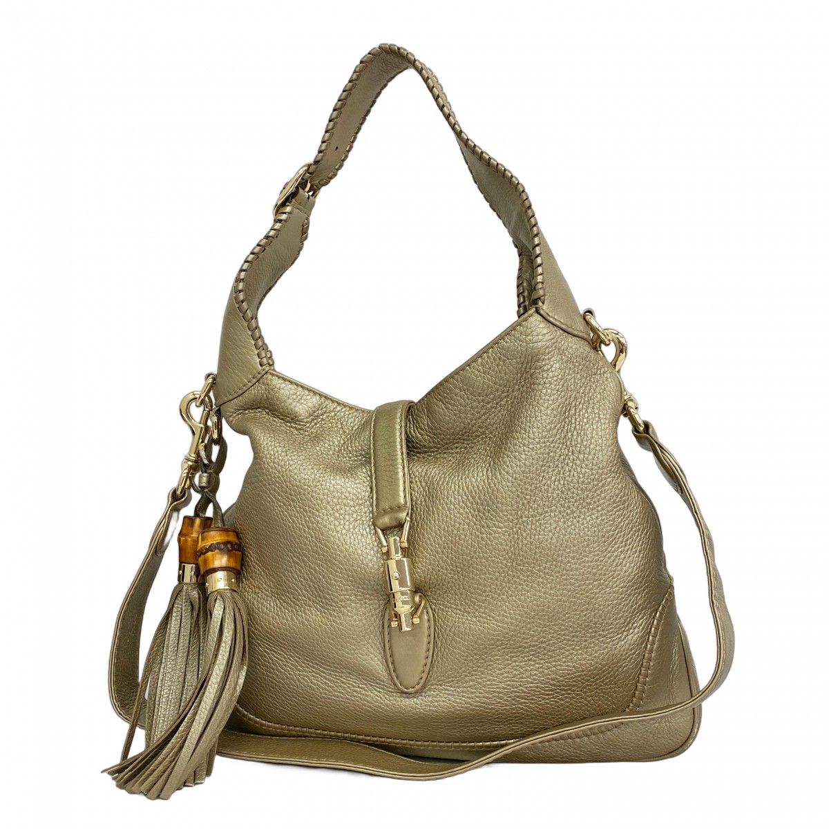 ☆SALE【5md4690】グッチ ショルダーバッグ バンブー ニュージャッキー