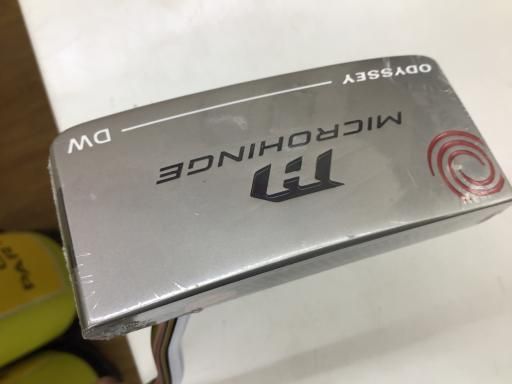 オデッセイ MICROHINGE DW 34インチ パター PT スチール フレックスその他 メンズ 男性用 右利き 右用 Aランク ゴルフクラブ