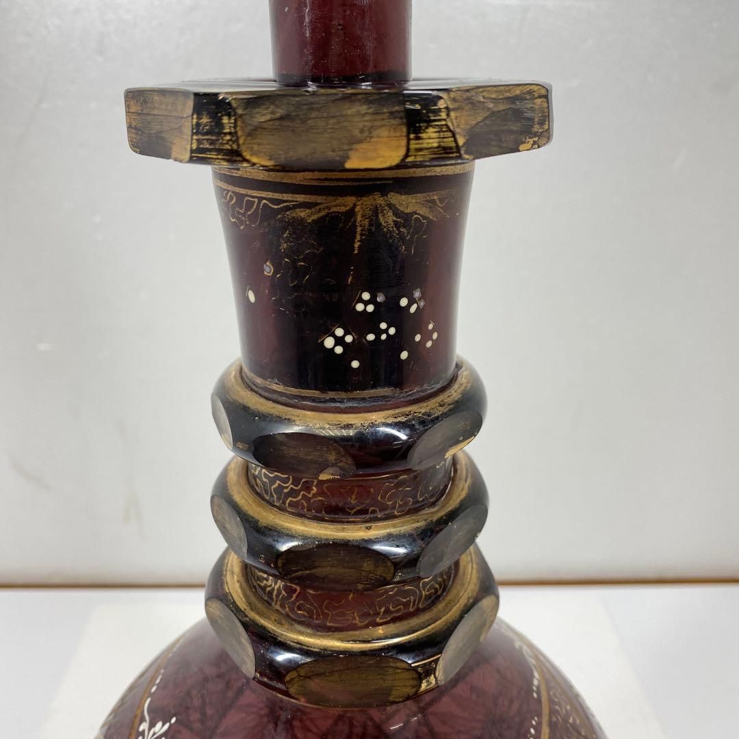 モーゼル　特大デキャンタ　高さ57㎝　トコサエ　東さ7-0218② モーゼル 特大デキャンタ 高さ57㎝ トコサエ 東さ7-0218② - メルカリ