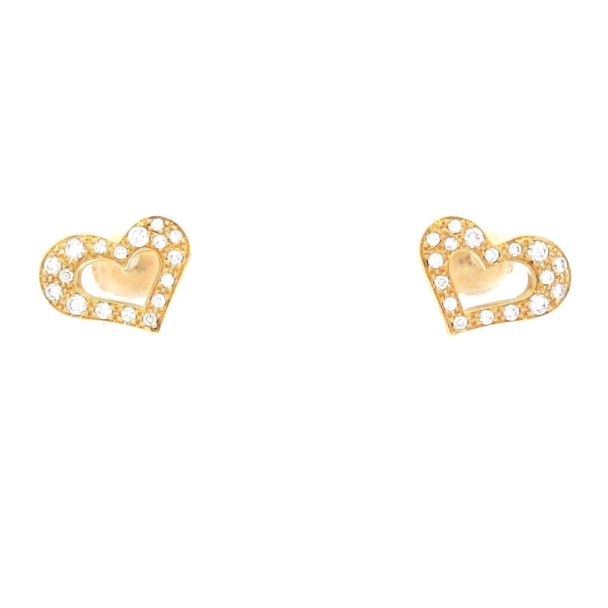 PIAGET ピアジェ ピアス ライムライト K 18 YG ダイヤモンド ハート