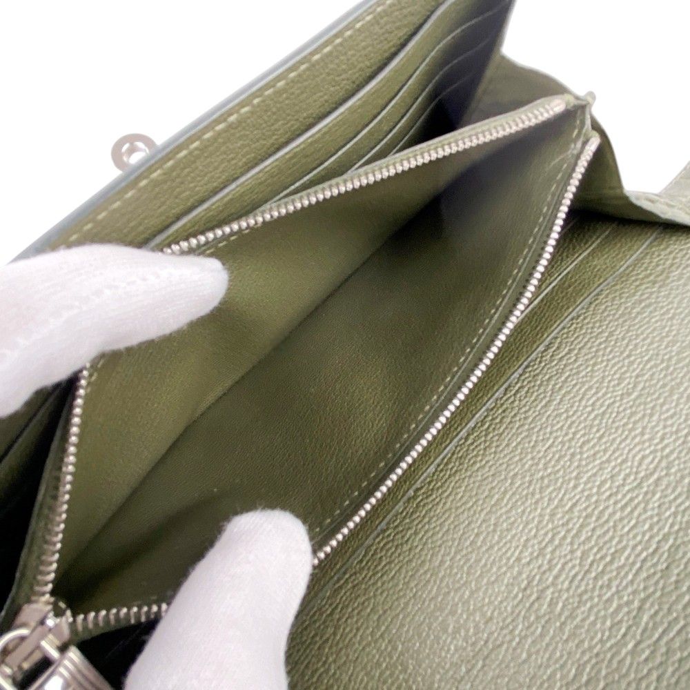 □美品□ エルメス ケリー ウォレット 長財布 クロコ アリゲーター  