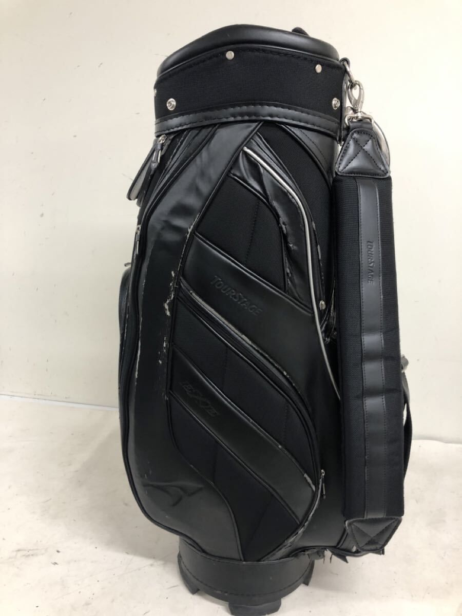ツアーステージ　TOURSTAGE ゴルフバッグ キャディバッグ 黒 ブラック ツアーステージ TOURSTAGE ゴルフバッグ キャディバッグ 黒 ブラック