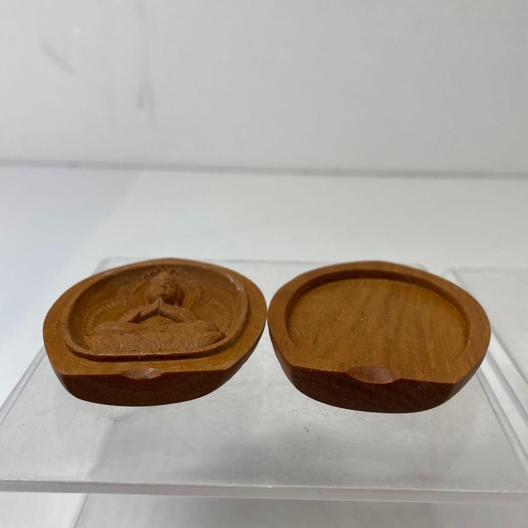 木彫 大日如来 香合仏 東さ7-0219① - メルカリ