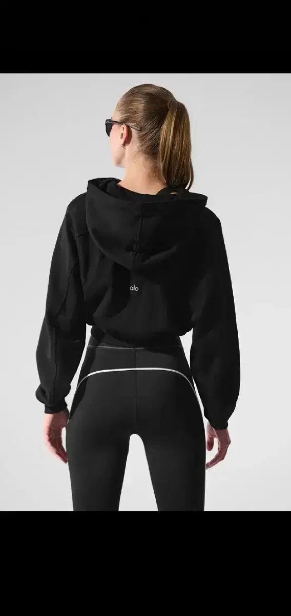 alo ブラック クロップド フードジップアップ M サイズ あんさんぶるスターズ あんスタ