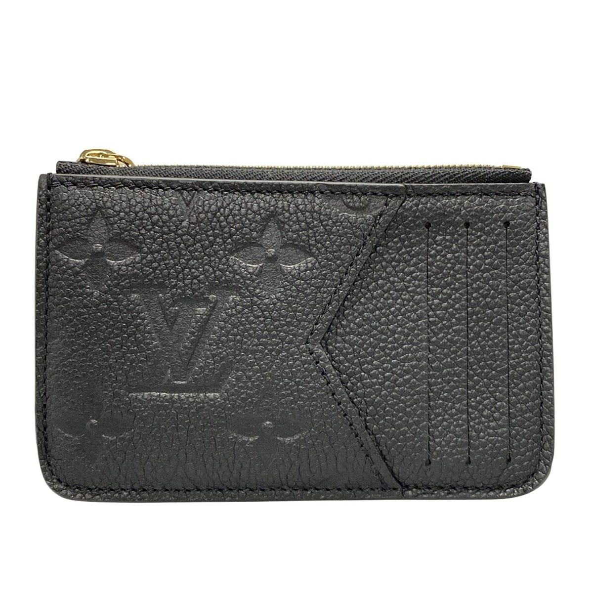 LOUIS VUITTON ルイヴィトン コインケース モノグラム アンプラント ポルトカルトロミー M 81883 ノワール レザー 牛革