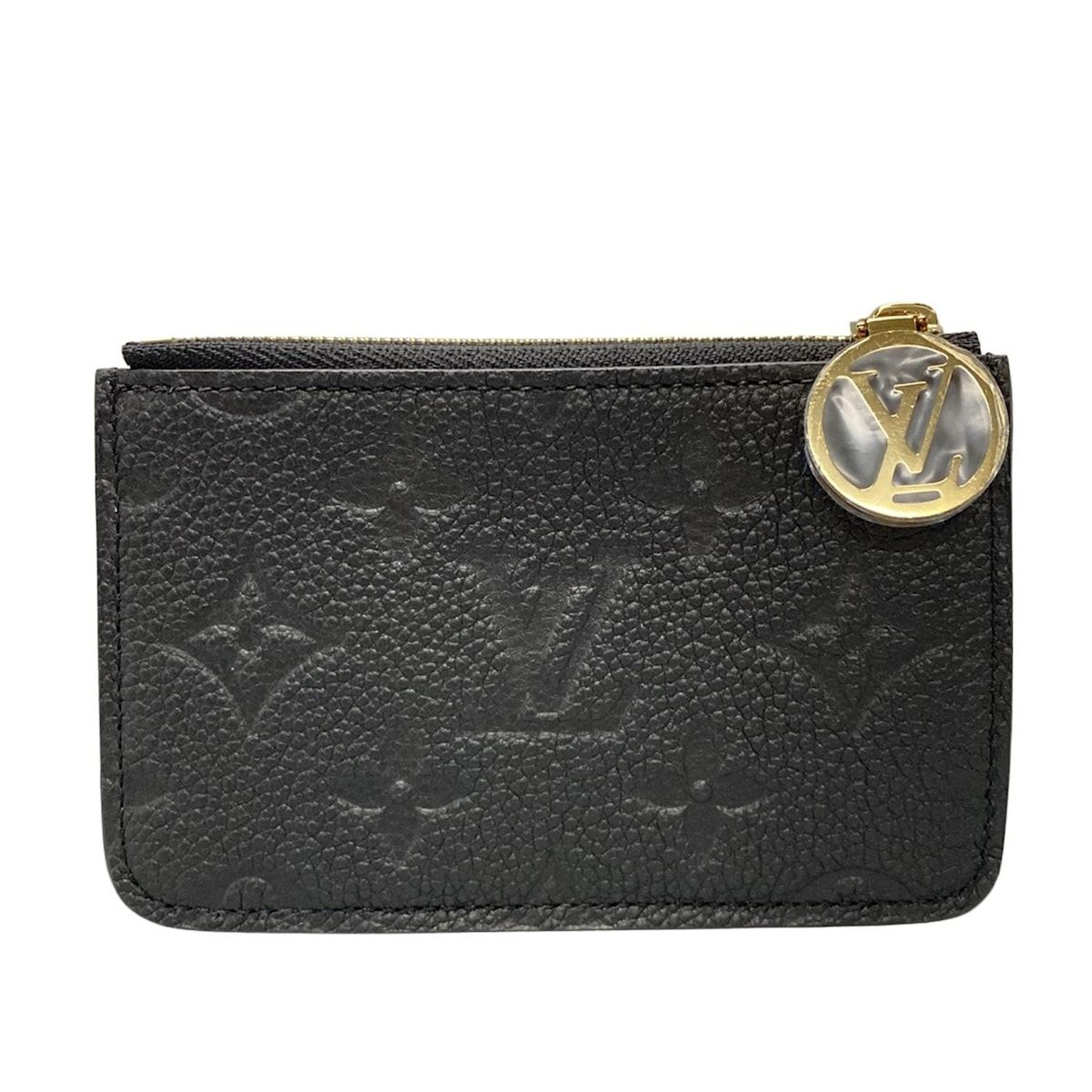 LOUIS VUITTON ルイヴィトン コインケース モノグラム アンプラント ポルトカルトロミー M81883 ノワール レザー 牛革