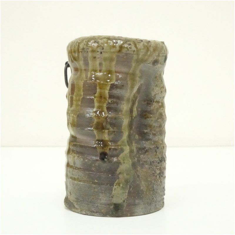 掛花入れ 丹波焼き 市野一二三 掛花入れ 丹波焼き 市野一