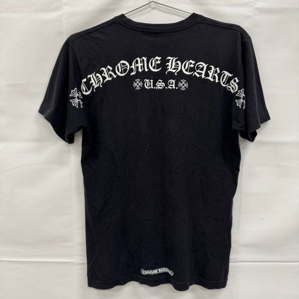 Chrome Hearts クロムハーツ スクロールラベル ロゴ Tシャツ M CHROME HEARTS 【極美品中古】クロムハーツ スクロールラベルロングT