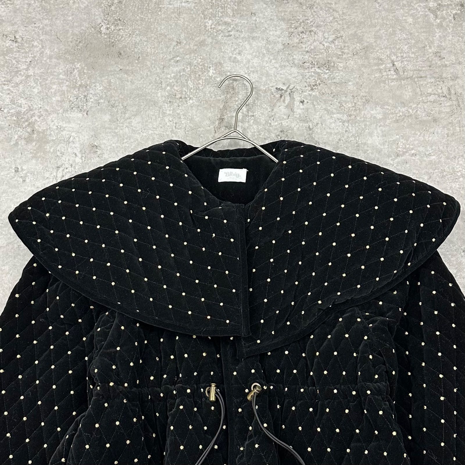 美品】bibiy ODETTE COAT ドット コート Aライン FREE ブラック