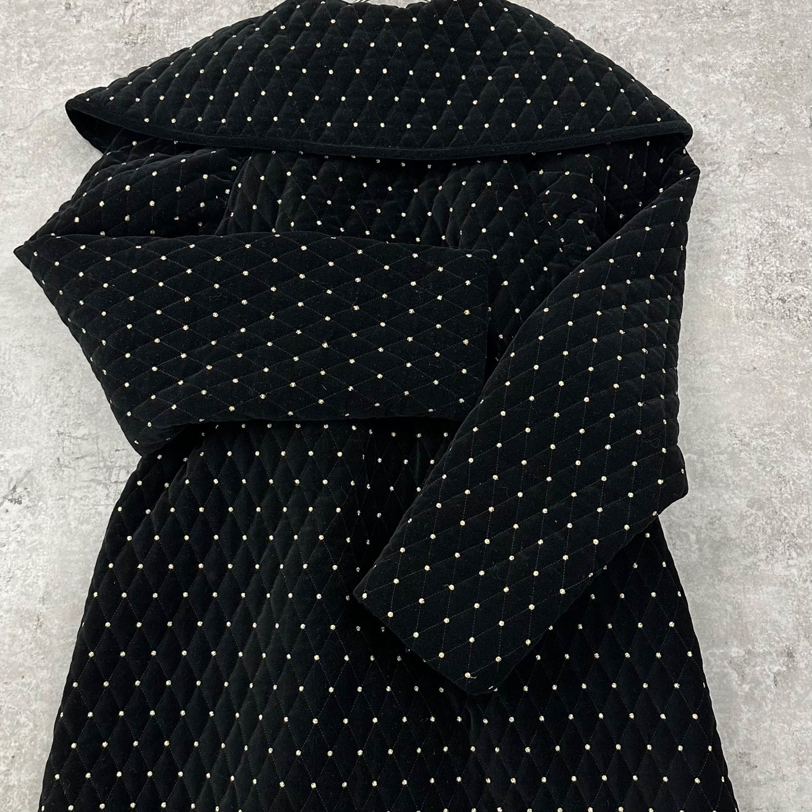 美品】bibiy ODETTE COAT ドット コート Aライン FREE ブラック