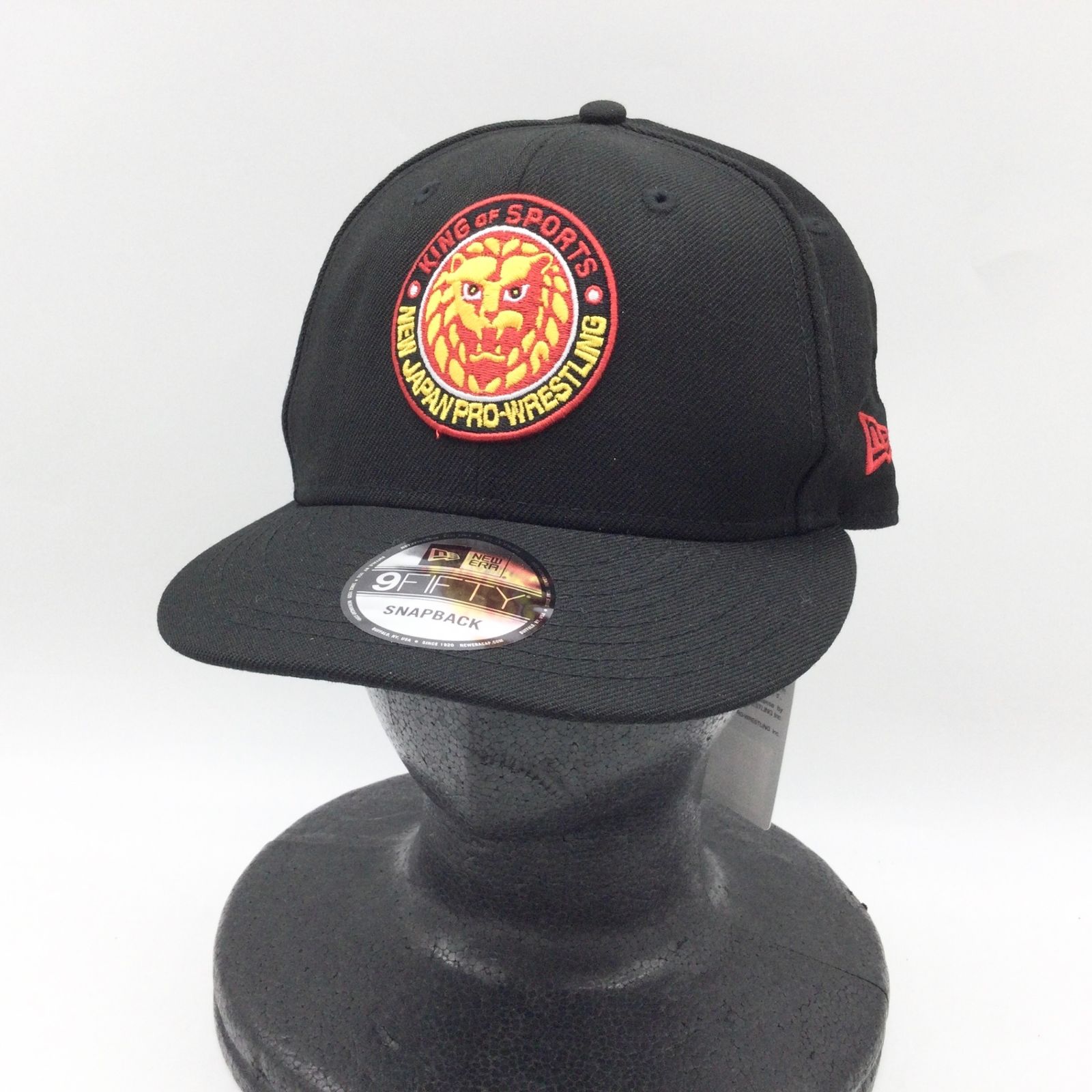 11073 新日本プロレス NJPW 闘魂SHOP NEW ERA ニューエラ 9FIFTY スナップバックキャップ ブラック フリーサイズ 帽子