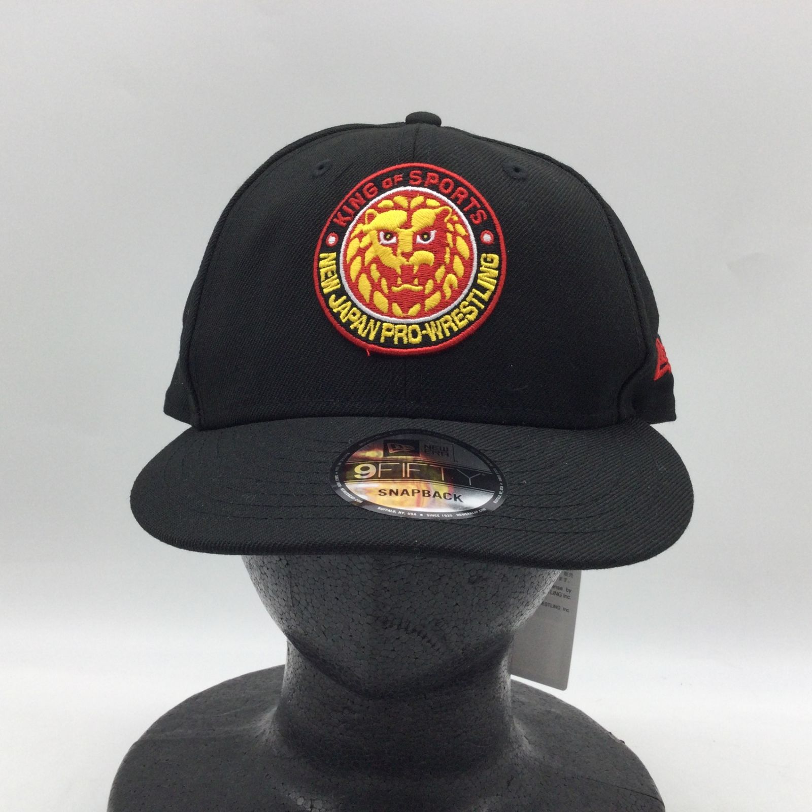 11073 新日本プロレス NJPW 闘魂SHOP NEW ERA ニューエラ 9FIFTY スナップバックキャップ ブラック フリーサイズ 帽子