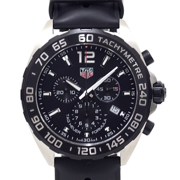 TAG Heuer タグホイヤー メンズ腕時計 フォーミュラ1 CAZ1010 ブラック文字盤 クォーツ ケース洗浄済