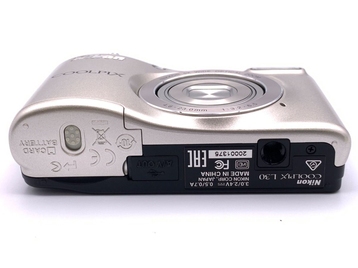 中古】 【美品】 ニコン COOLPIX L30 SL シルバー - メルカリ