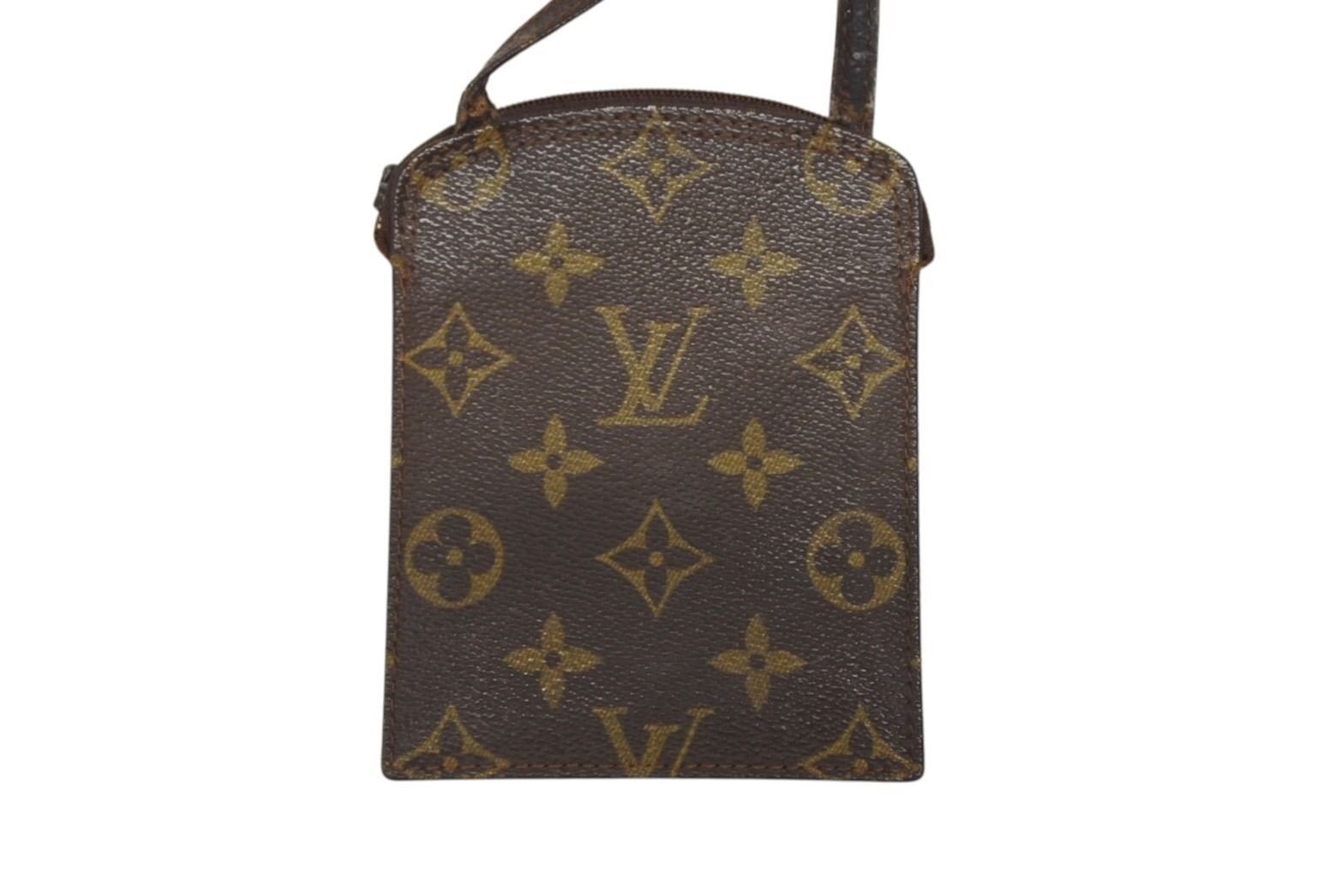 LOUIS VUITTON ルイヴィトン モノグラム ポシェット セクレ ショルダーポーチ ショルダーバッグ ブラウン M45484 4b007469