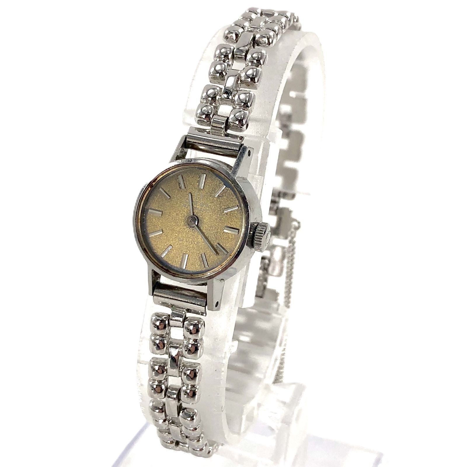 OMEGA オメガ Deville デヴィル SS AT ゴールド文字盤 レディース腕時計 稼働品 PF-381