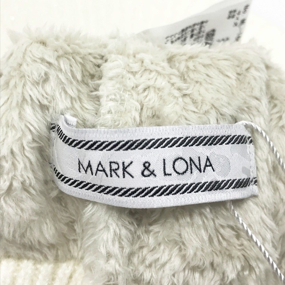 MARK & LONA ホワイト ニット帽 FREE MARK&LONA（マークアンドロナ