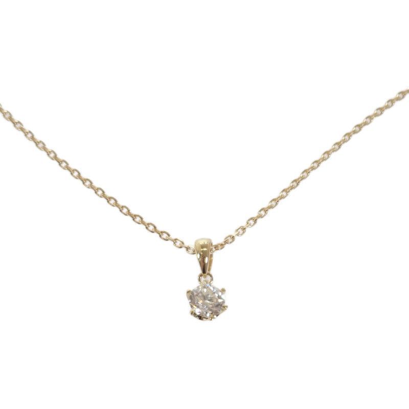 no brand デザインジュエリー ネックレス K 18イエローゴールド ダイヤモンド レディース ジュエリー