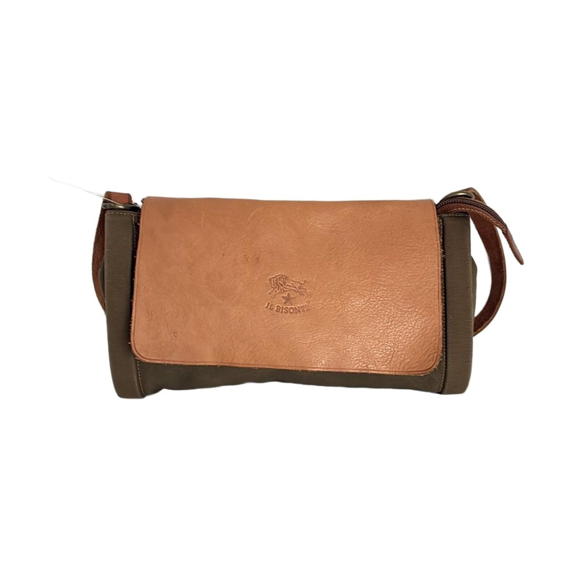 最終値下げ！ イルビゾンテ レザーショルダーバッグ ブラウン ☆お