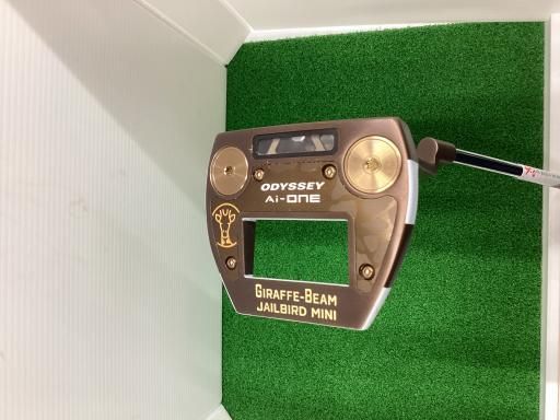 オデッセイ Ai-ONE GIRAFFE-BEAM JAILBIRD MINI 34インチ パター PT STROKE LAB 90 スチール フレックスその他 メンズ 男性用 右利き 右用 Cランク ゴルフクラブ