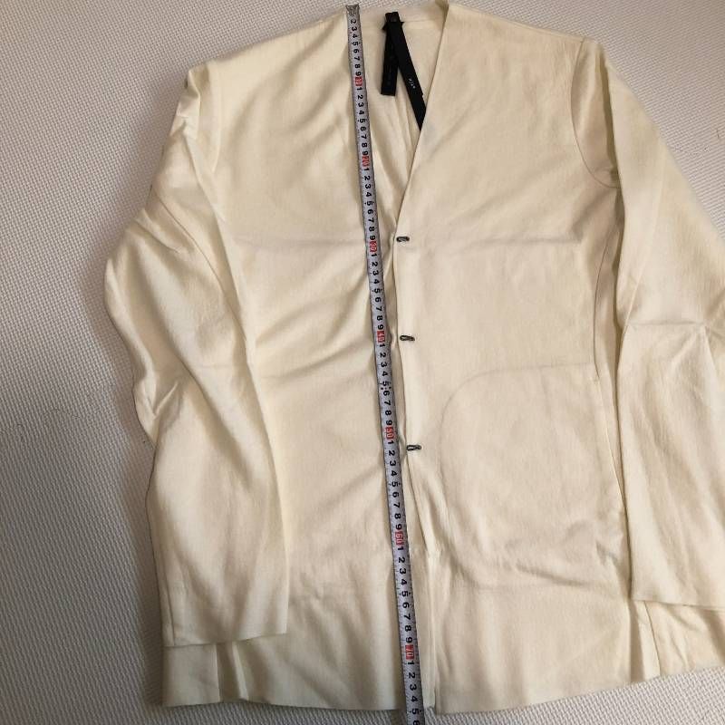 W69 wjk 2-ply hook cardigan カーディガン L wjk - W69 wjk 2-ply hook cardigan カーディガン Lの通販 by
