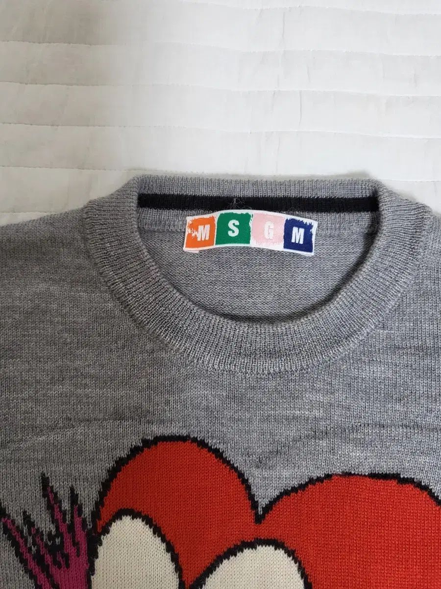 MSGM ハート グラフィック ニット セーター