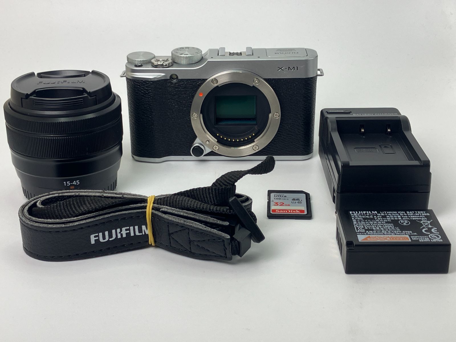 返品保証 動作 済 FUJIFILM X-M1 XC15-45mm F3.5-5.6 OIS PZ レンズキット