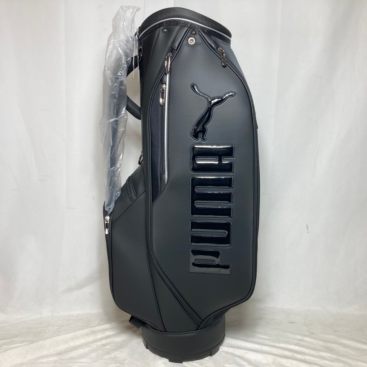  PUMA プーマ キャディバッグ 9型 47インチ対応 5分割 3 0kg 091931 01 ブラック ジュニアゴルフ用品 ゴルフバッグ キャディバッグ ゴルフ