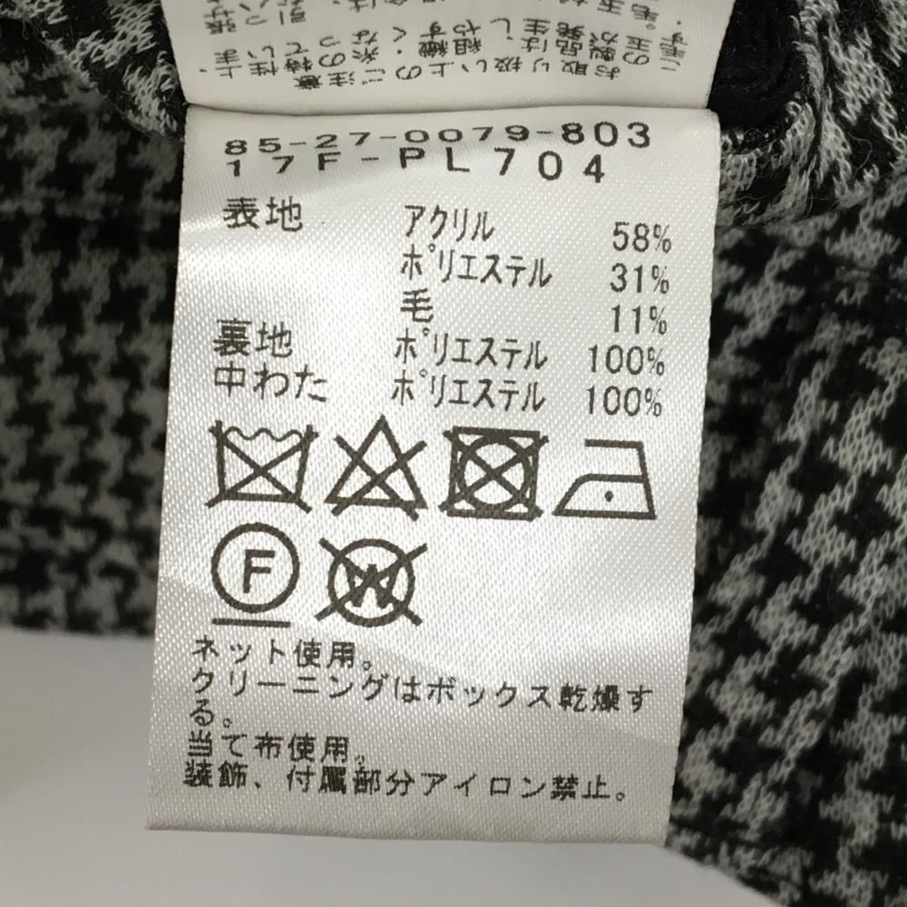  超 ビームスゴルフ 中綿ニットスカート 黒×白 千鳥格子 蓄熱裏地 レディース M ゴルフウェア BEAMS GOLF スカート レディースウェア