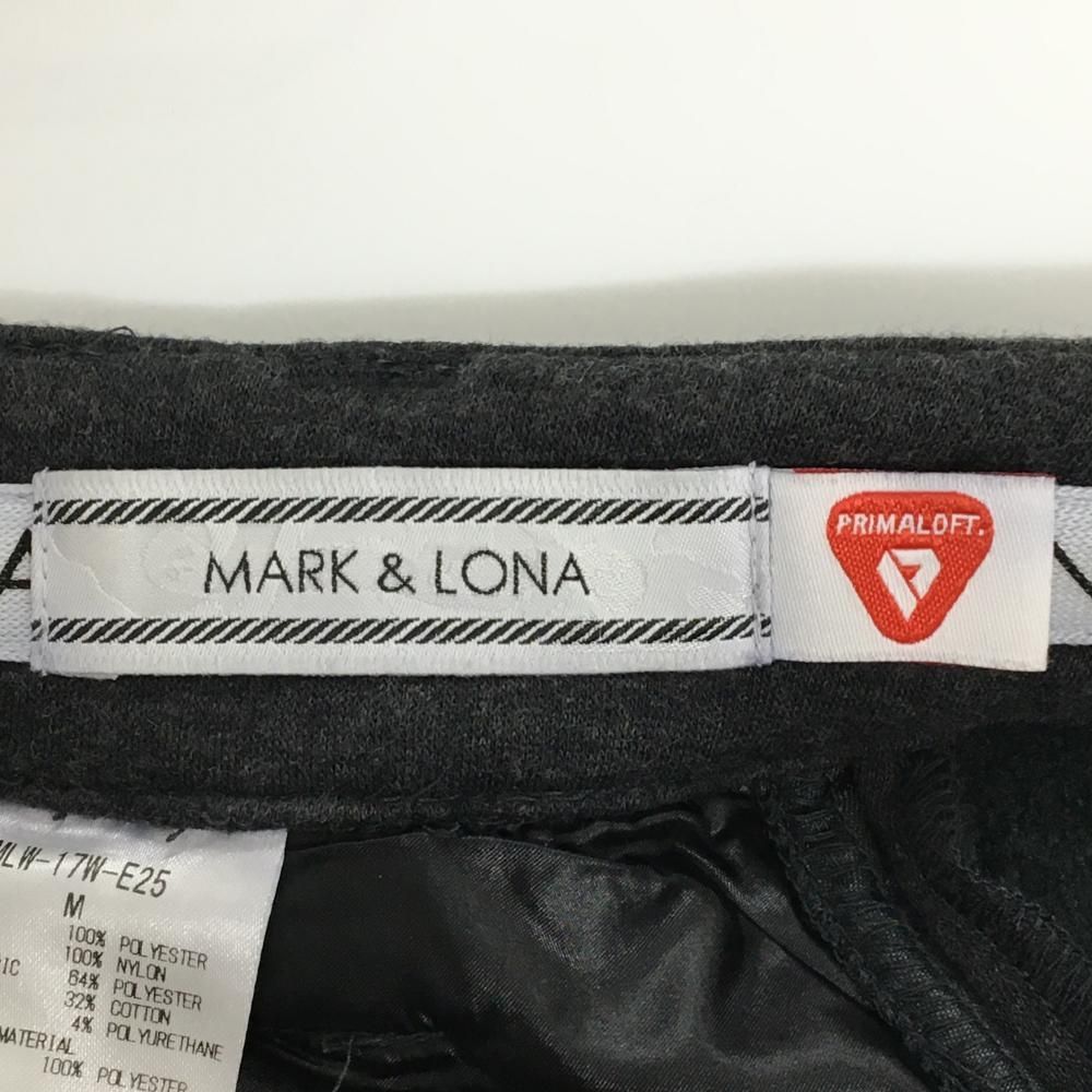  超 マークアンドロナ 中綿スカート グレー 迷彩×スカル地模様 一部中綿 レディース M ゴルフウェア MARK＆LONA スカート レディースウェア