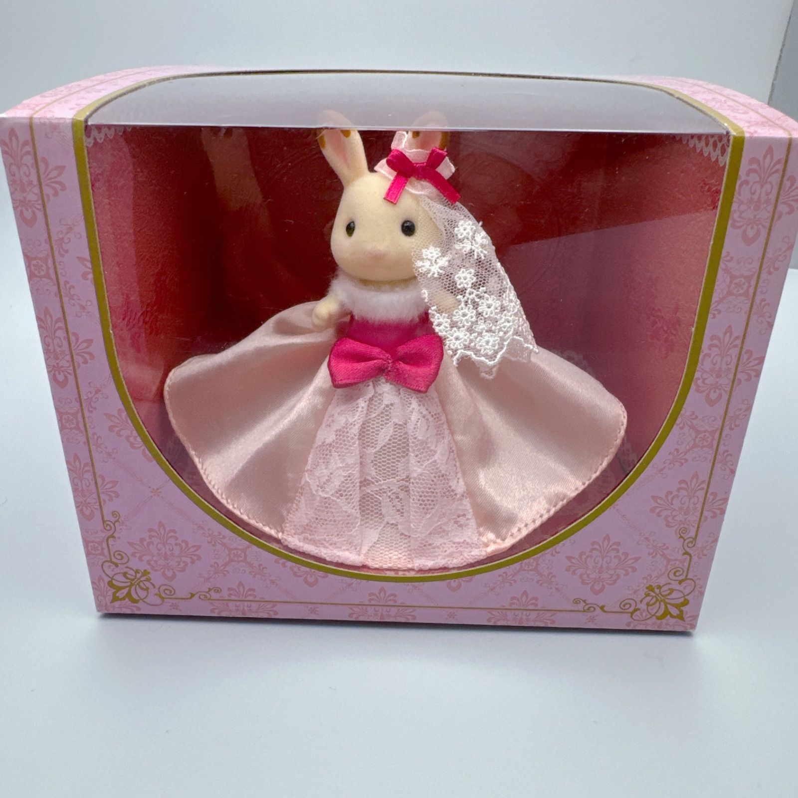 シルバニアファミリー ショコラウサギの女の子 ピンクドレス 藤久 60周年 株主優待