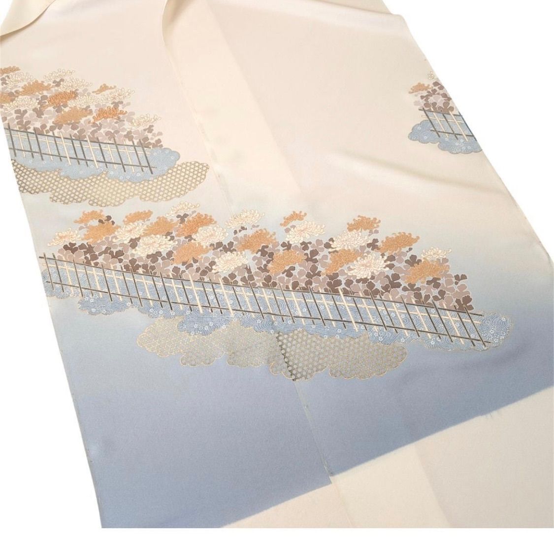 tsx354 新古品 反物 丹後ちりめん 付下げ 正絹 - メルカリ