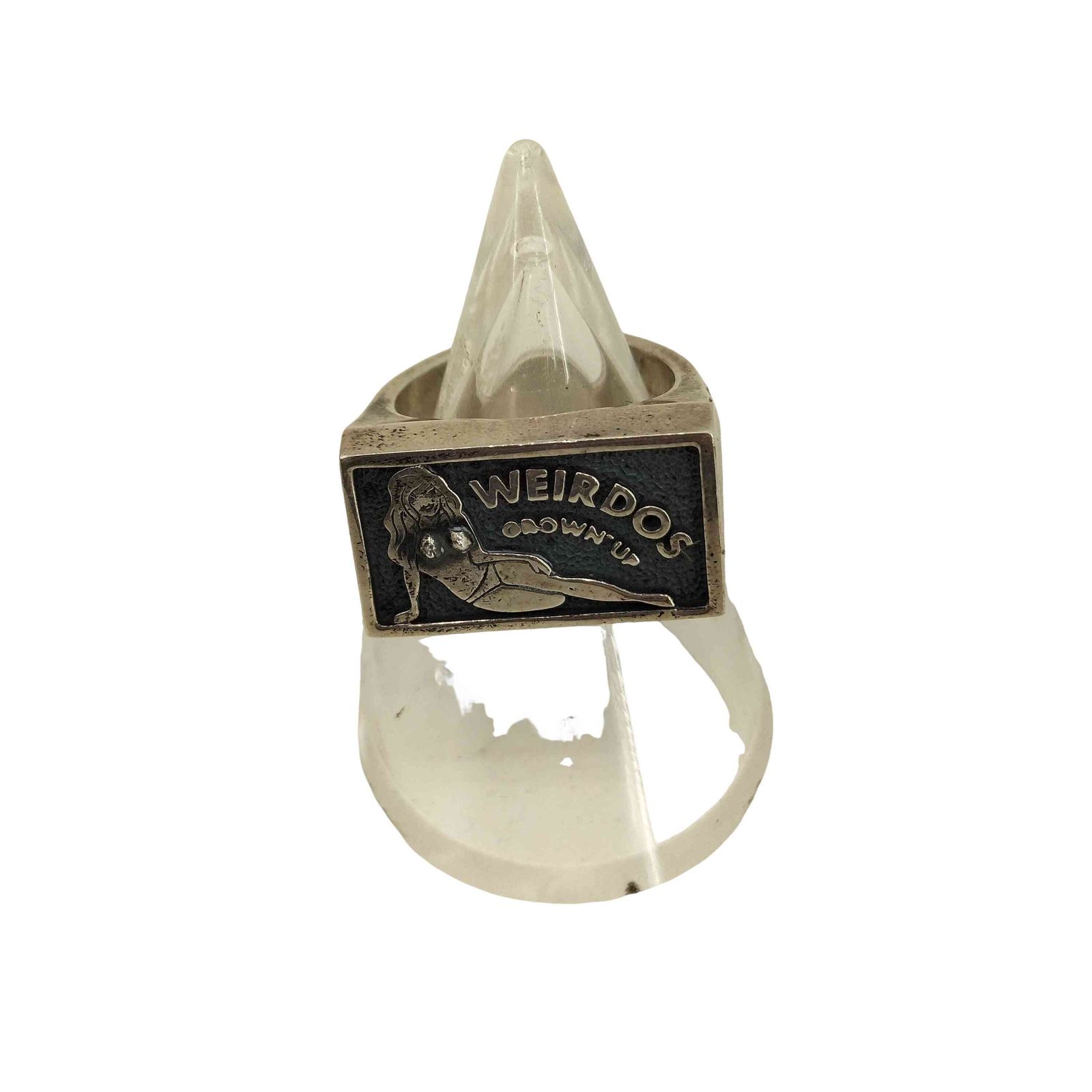 ウィアード WEIRDO SEXY PLAQUE RING 925刻印 セクシープラーク