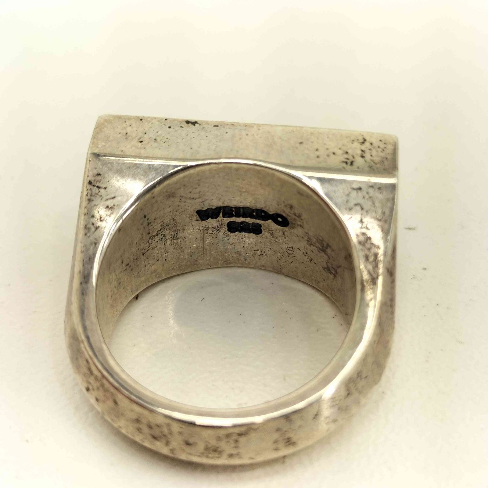 ウィアード WEIRDO SEXY PLAQUE RING 925刻印 セクシープラーク