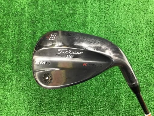 タイトリスト VOKEY SPIN MILLED SM6 スティールグレー 58° 12°K ウェッジ WG NS PRO 950GH フレックスS メンズ 男性用 右利き 右用 Cランク ゴルフクラブ