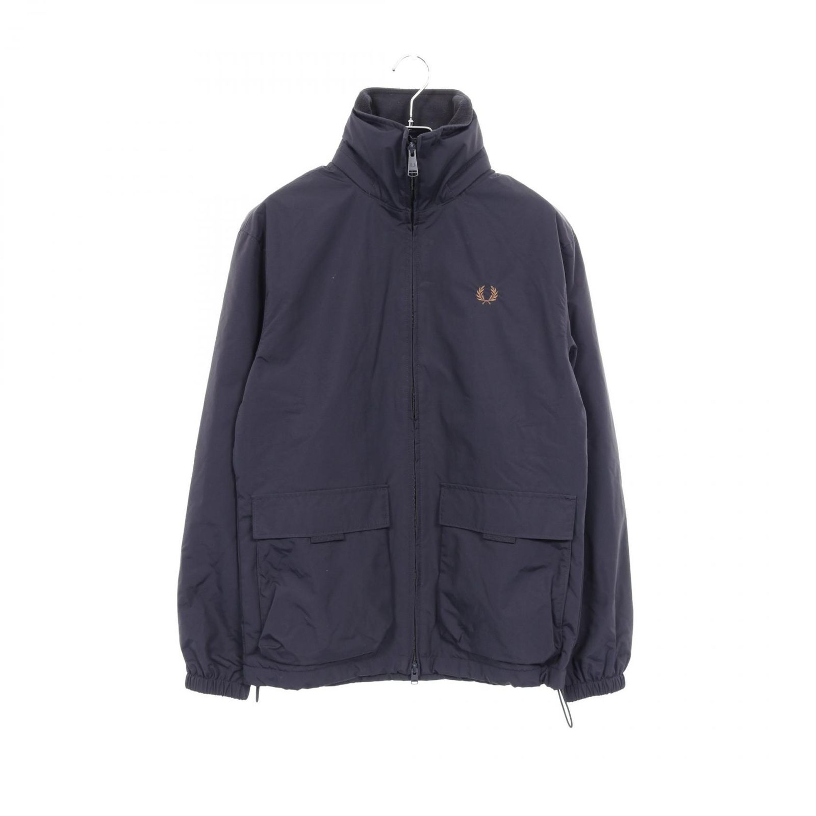 フレッドペリー FRED PERRY ネイビー ナイロン ナイロン ジャケット レディース Used B