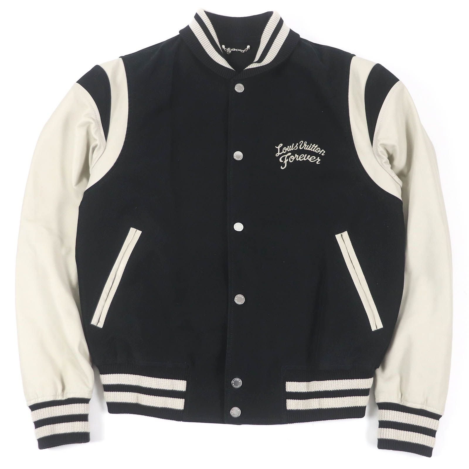 ☆*☆様 ルイヴィトン ホワイト レザージャケット スタッズ付き 36 S位