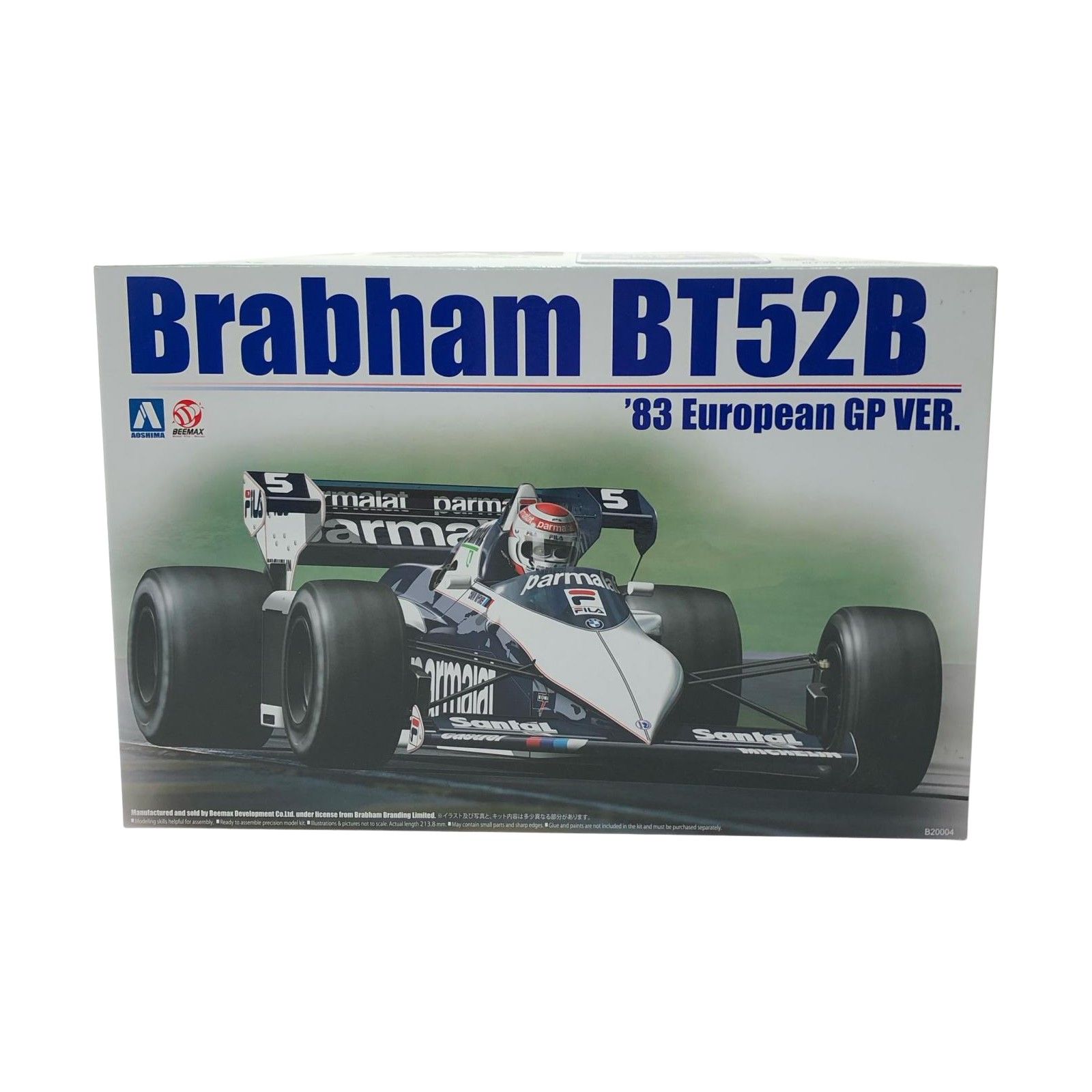 新品 青島文化教材社 1/20 ブラバム BT52 '83 モナコGP 模型・プラモデル