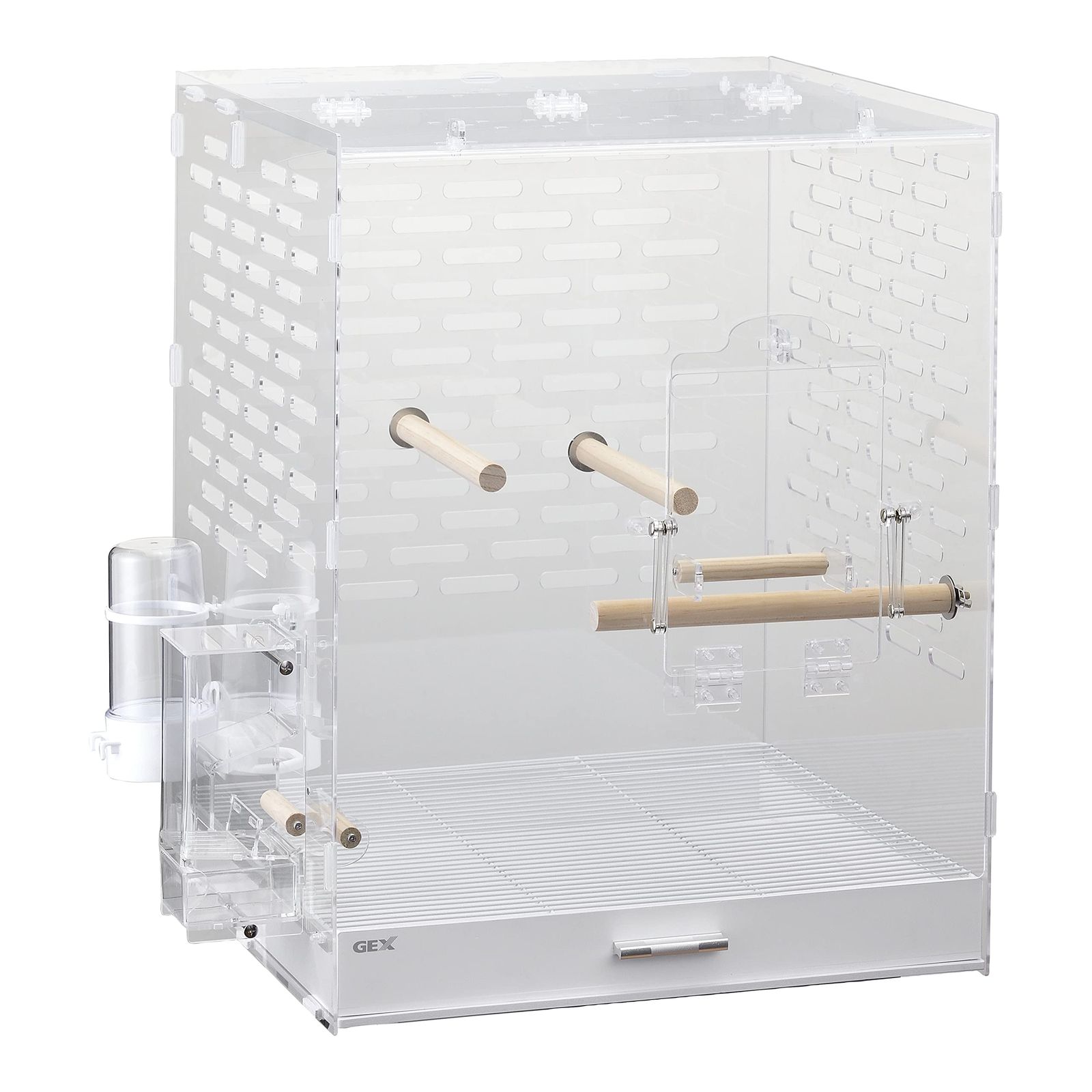 ジェックス コトリウム460 II 46 5 44 58 2 cm とまり木 エサ入れ 水入れ付